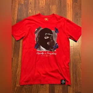 Hasta Muerte Hustle Daily Loyalty Ski Mask Graphic T-Shirt Men’s Large Red NWOT